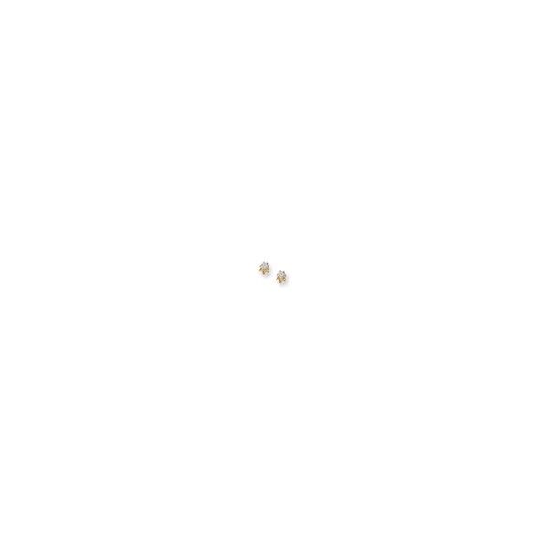 Children's 14K Yellow Gold Diamond Stud Earrings Leitzel's Jewelry Myerstown, PA