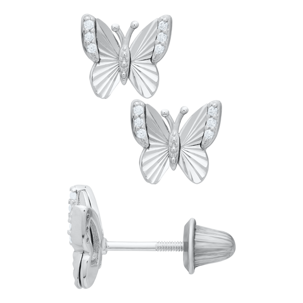 Sterling Silver Butterfly Stud Earrings Leitzel's Jewelry Myerstown, PA