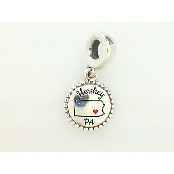 Sterling Silver Pandora Hershey PA Map Charm Leitzel's Jewelry Myerstown, PA