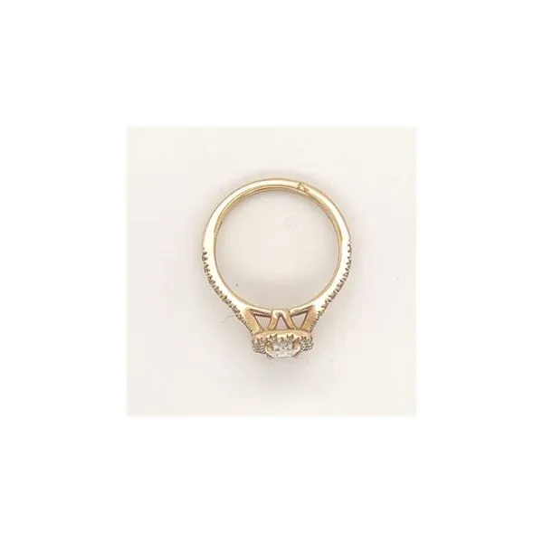 14Kt Yellow Gold Cushion .75CTTW Engagement Ring with Diamonds on the Mounting .59CTTW Image 3 Lennon's W.B. Wilcox Jewelers New Hartford, NY