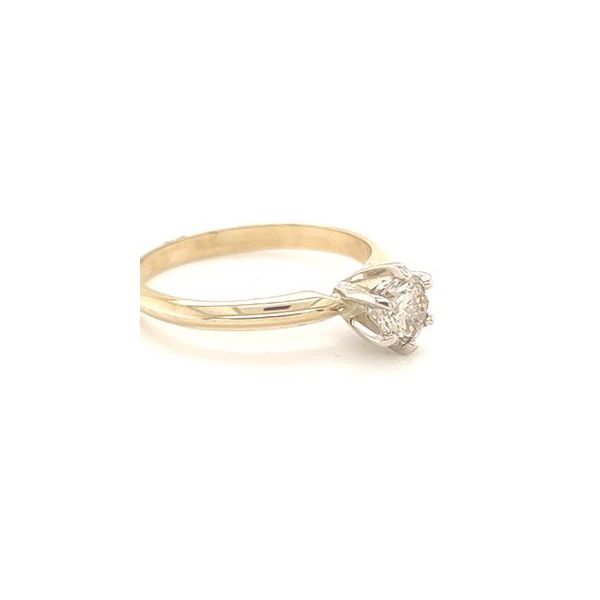 Lady's Yellow 14 Karat Engagement Ring one 0.49ct Round Diamond K SI1 Image 2 Lennon's W.B. Wilcox Jewelers New Hartford, NY
