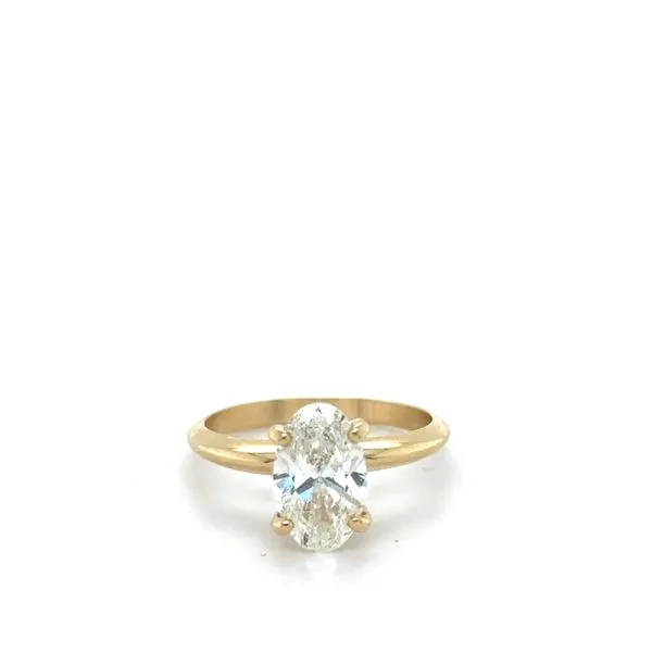 14Kt Solitaire Engagement Ring with 1.81CT Oval  Lennon's W.B. Wilcox Jewelers New Hartford, NY