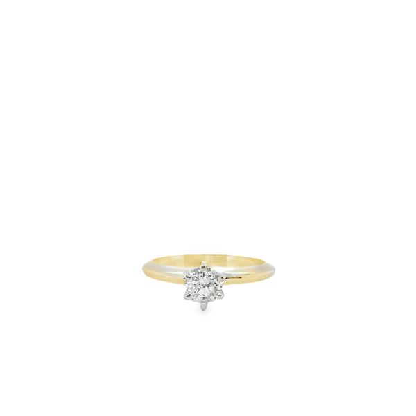  14KT TT SOLITAIRE ENGAGEMENT RING .61CTTW Lennon's W.B. Wilcox Jewelers New Hartford, NY