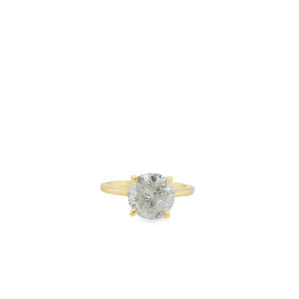 LOOSE NATURAL ROUND DIAMOND 3.01CTTW K I3 GIA CERT #2231327753 IN 14KT YG SOLITAIRE MOUNTING Lennon's W.B. Wilcox Jewelers New Hartford, NY