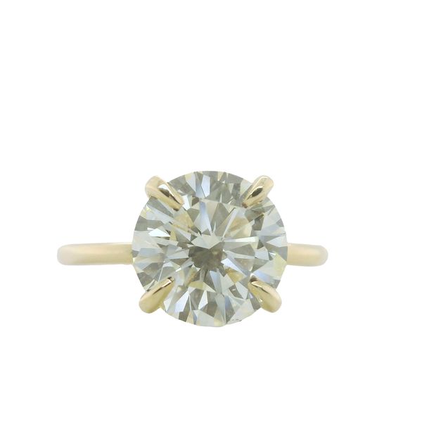14K YG 4 PRONG SOLITAIRE WITH 3.01 CT RBC  N/I1 <br>GIA CERT # 5231896346 Lennon's W.B. Wilcox Jewelers New Hartford, NY