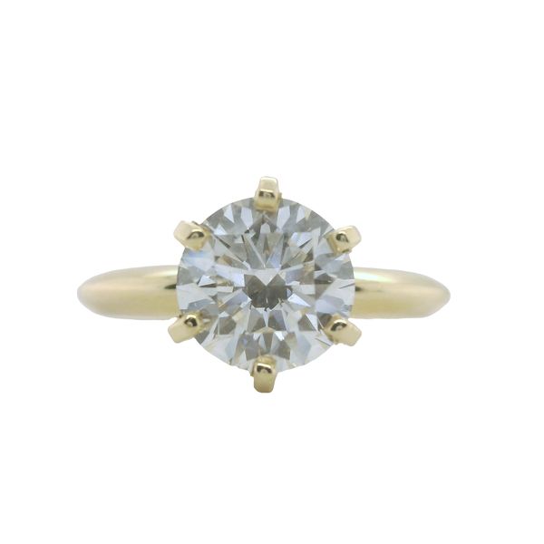 14KY SOLITAIRE ENGAGEMENT RING WITH ONE LOOSE 1.51 RBC NATURAL DIAMOND  I/I1<br>GIA CERT 1232897490 Lennon's W.B. Wilcox Jewelers New Hartford, NY