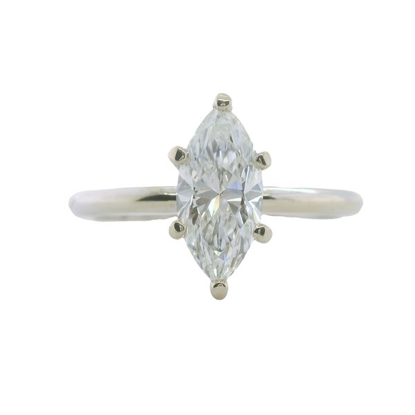 1.02 CT LOOSE NATURAL MARQUISE DIAMOND  F/SI1<br>EGL CERT# 1701827228<br>14KW SOLITAIRE MOUNTING Lennon's W.B. Wilcox Jewelers New Hartford, NY