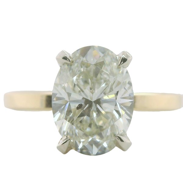 NATURAL OVAL DIAMOND 2.52 CTTW  L/ SI2  IN 14K 4-PRONG TIFFANY MTG<br>GIA CERT #5234327841 Lennon's W.B. Wilcox Jewelers New Hartford, NY