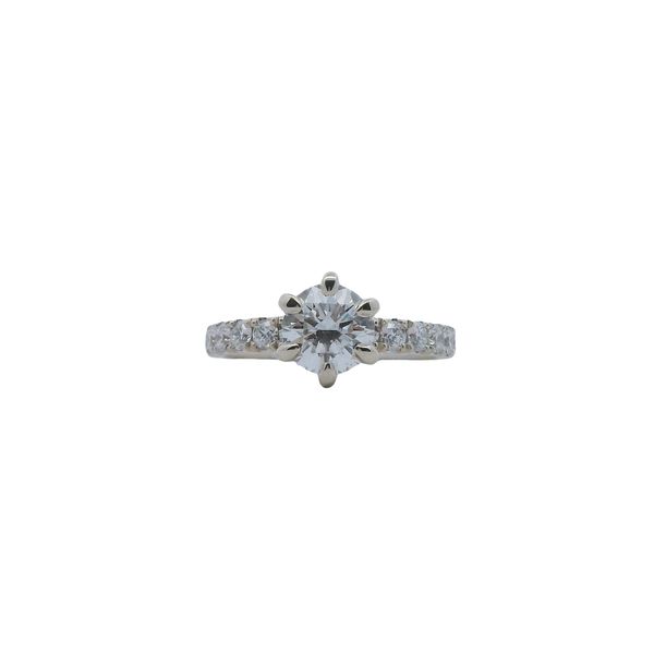1.20 CT NATURAL ROUND DIAMOND  D/ SI2  -   SET IN 14KWG SEMI MTG .75 CTTW <br>GIA CERT #7506487155 Lennon's W.B. Wilcox Jewelers New Hartford, NY