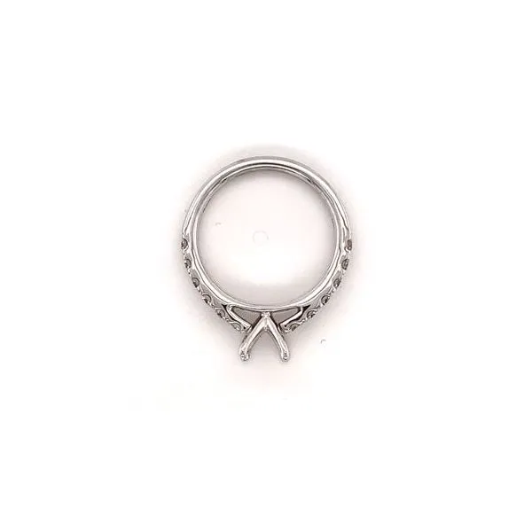 14Kt White Gold Diamond Semi-Mount Image 3 Lennon's W.B. Wilcox Jewelers New Hartford, NY