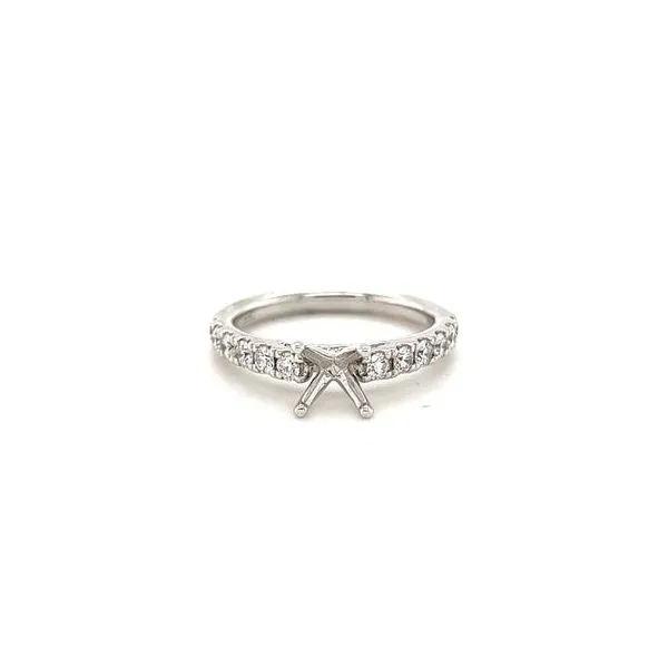 14Kt White Gold Diamond Semi-Mount Lennon's W.B. Wilcox Jewelers New Hartford, NY