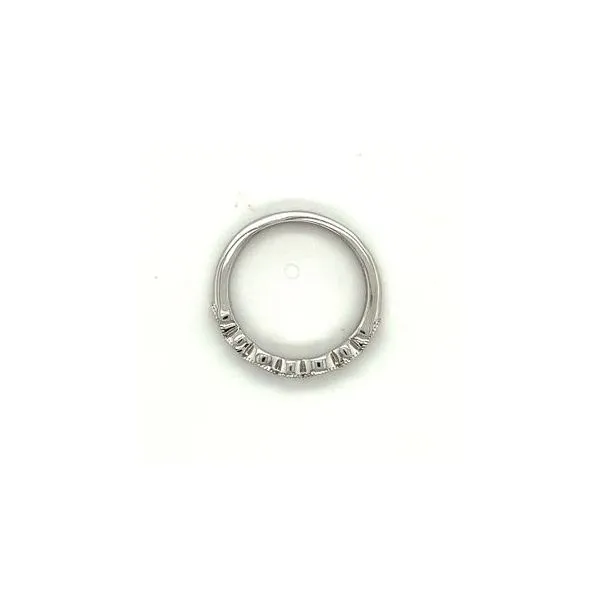 14Kt White Gold Diamond Alternating Wedding Band Image 3 Lennon's W.B. Wilcox Jewelers New Hartford, NY