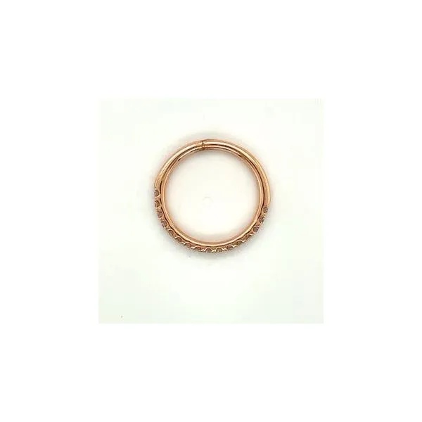 14Kt Rose Gold Diamond Band  Image 3 Lennon's W.B. Wilcox Jewelers New Hartford, NY
