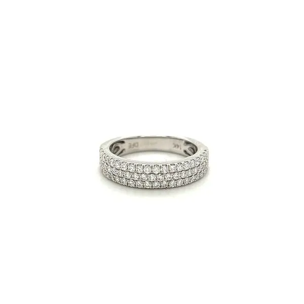 14Kt White Gold Diamond Three Row Band  Lennon's W.B. Wilcox Jewelers New Hartford, NY