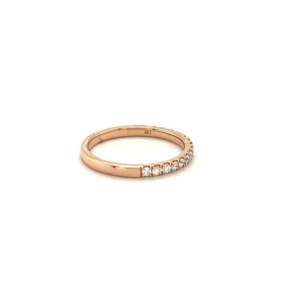 14Kt Rose Gold Diamond Band Image 2 Lennon's W.B. Wilcox Jewelers New Hartford, NY