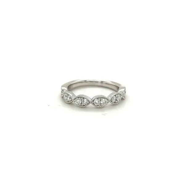 14Kt White Gold Diamond Band  Lennon's W.B. Wilcox Jewelers New Hartford, NY