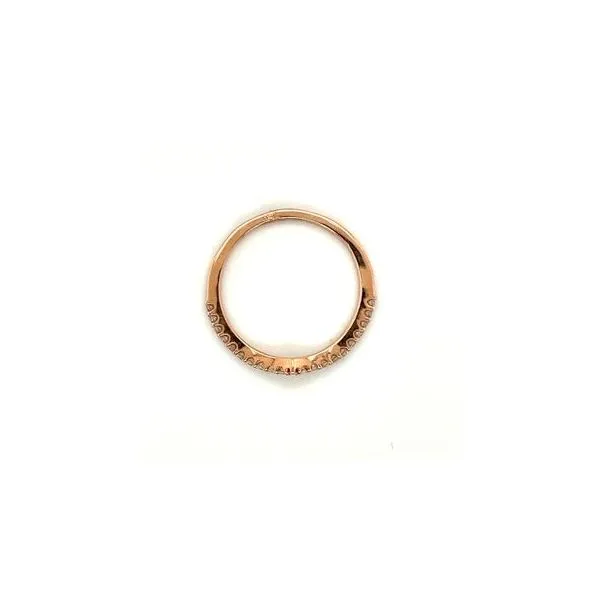 14Kt Rose Gold Diamond "V" Band Image 3 Lennon's W.B. Wilcox Jewelers New Hartford, NY