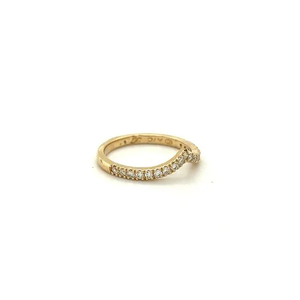 14Kt Yellow Gold Curved Band Image 2 Lennon's W.B. Wilcox Jewelers New Hartford, NY