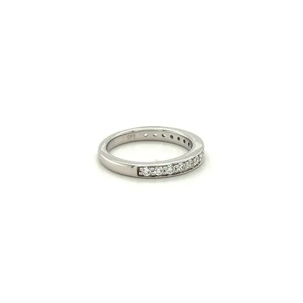 14Kt White Gold Diamond Bead Set Band  Image 2 Lennon's W.B. Wilcox Jewelers New Hartford, NY