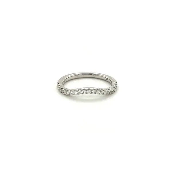 14Kt White Gold Curved Diamond Band Lennon's W.B. Wilcox Jewelers New Hartford, NY