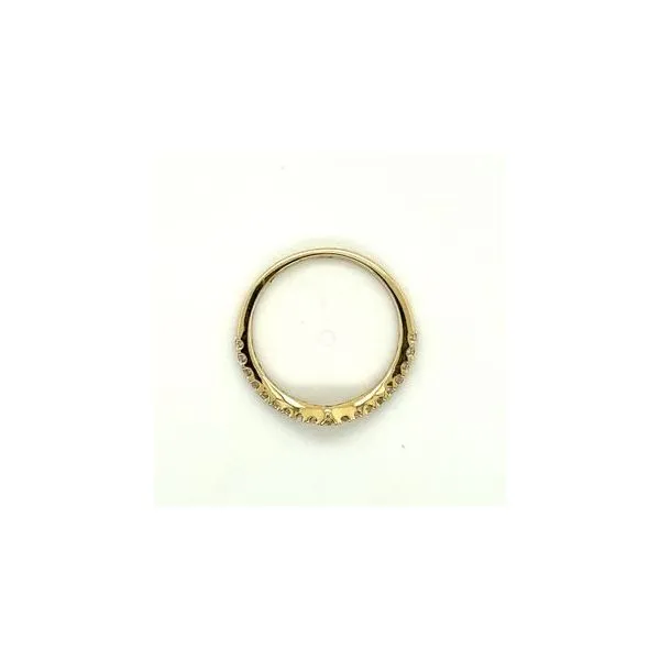 14Kt Yellow  Gold "V" Diamond Band  Image 3 Lennon's W.B. Wilcox Jewelers New Hartford, NY