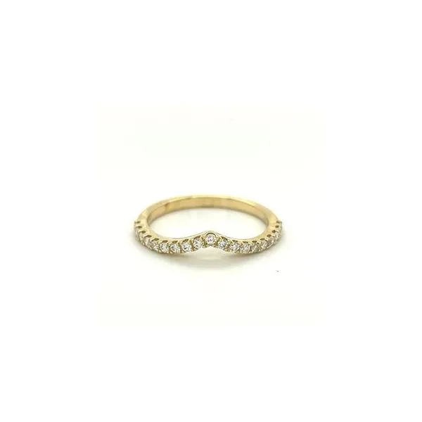 14Kt Yellow  Gold "V" Diamond Band  Lennon's W.B. Wilcox Jewelers New Hartford, NY