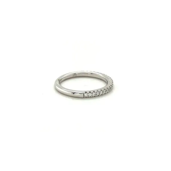 14Kt White Gold Diamond Wedding Band Image 2 Lennon's W.B. Wilcox Jewelers New Hartford, NY