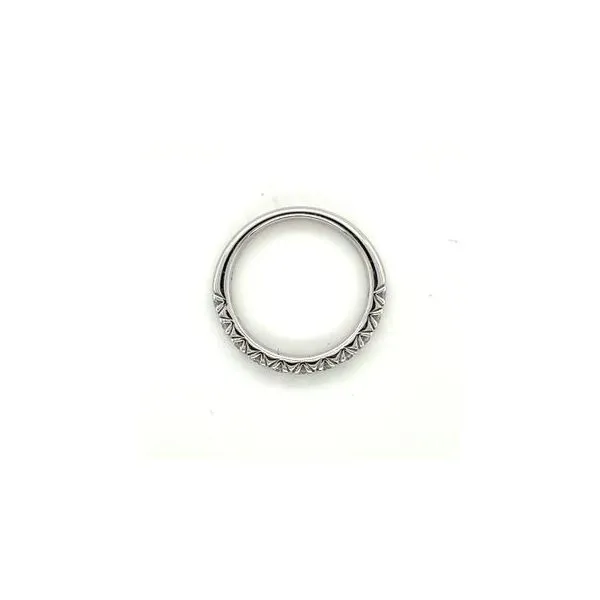 14Kt White Gold Round Diamond Band Image 3 Lennon's W.B. Wilcox Jewelers New Hartford, NY