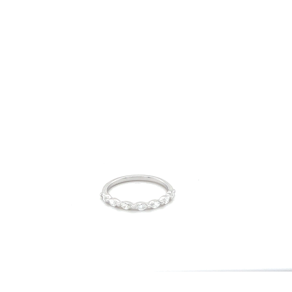 14Kt White Gold Single Prong Marquise Band Image 2 Lennon's W.B. Wilcox Jewelers New Hartford, NY