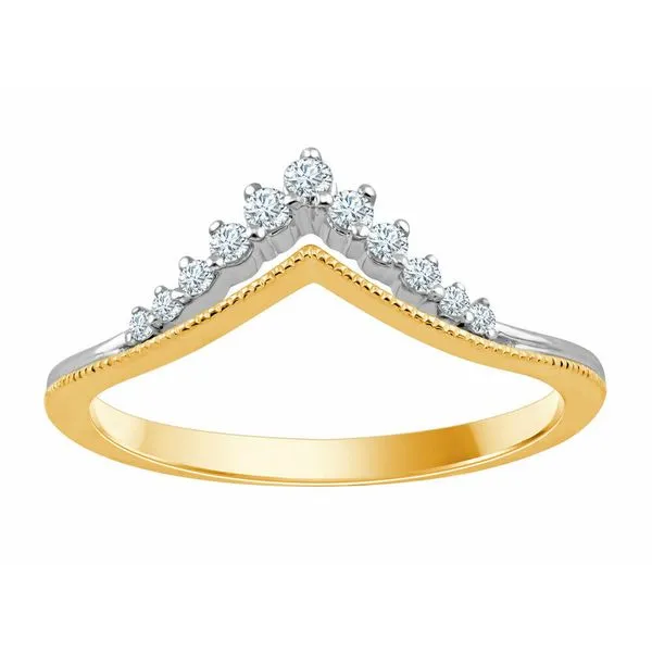 14Kt Yellow Gold  'V