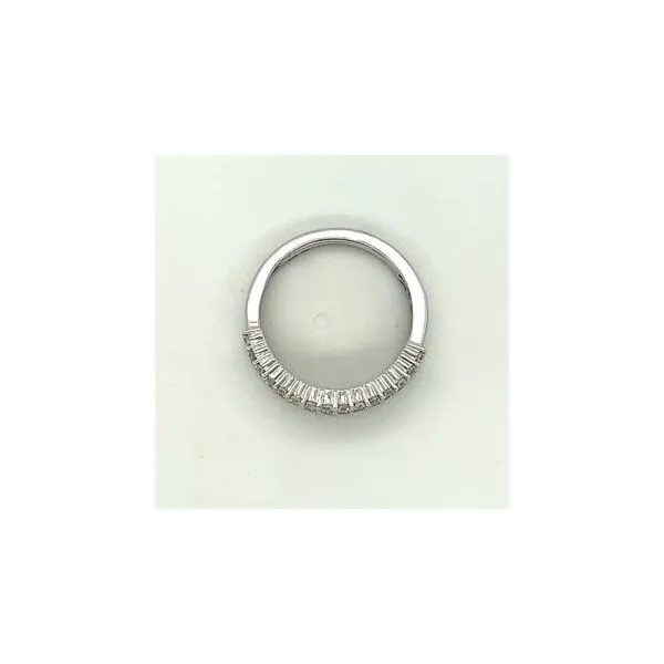 14Kt White Gold Baguette and Round Diamond Band  Image 3 Lennon's W.B. Wilcox Jewelers New Hartford, NY