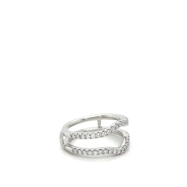 14KWG CURVED INSERT DIAMOND BAND .55CTTW Image 2 Lennon's W.B. Wilcox Jewelers New Hartford, NY
