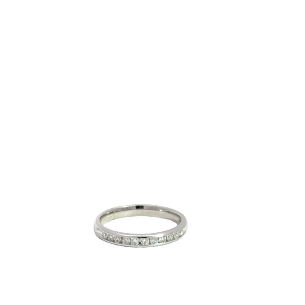 14KT WG 11 ROUND CHNL DIAMOND BAND - .25CTTW Lennon's W.B. Wilcox Jewelers New Hartford, NY