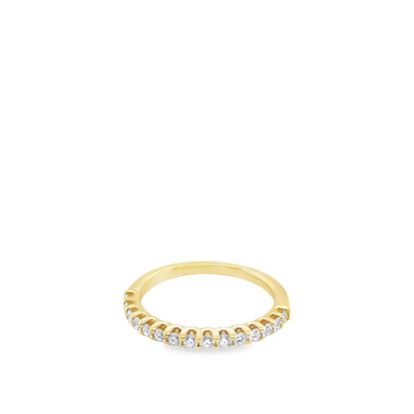 14KT YG WEDDING BAND CONTAINING 15 ROUND DIAMONDS .34CTTW Lennon's W.B. Wilcox Jewelers New Hartford, NY