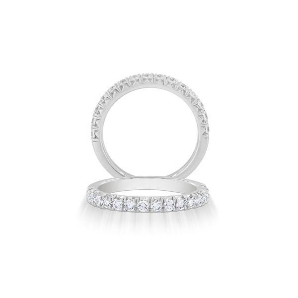 14KWG 15 ROUND PRONG SET DIAMOND BAND  - .50CTTW Lennon's W.B. Wilcox Jewelers New Hartford, NY