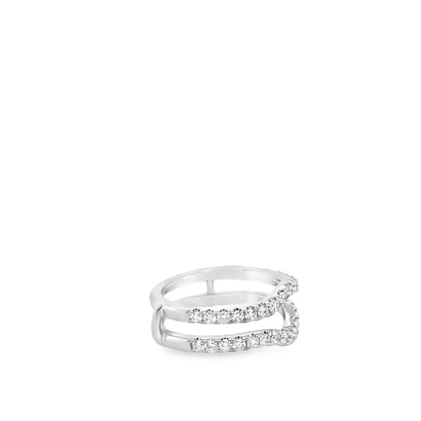 14K WG CURVED INSERT DIAMOND BAND .85CTTW Image 2 Lennon's W.B. Wilcox Jewelers New Hartford, NY