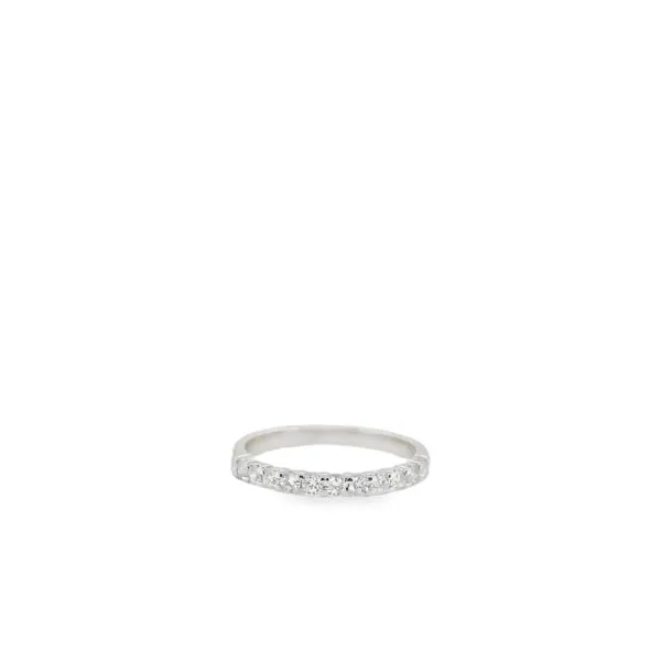 14KT WG 11 ROUND SHARED PRONG DIAMOND BAND .25CTW Lennon's W.B. Wilcox Jewelers New Hartford, NY