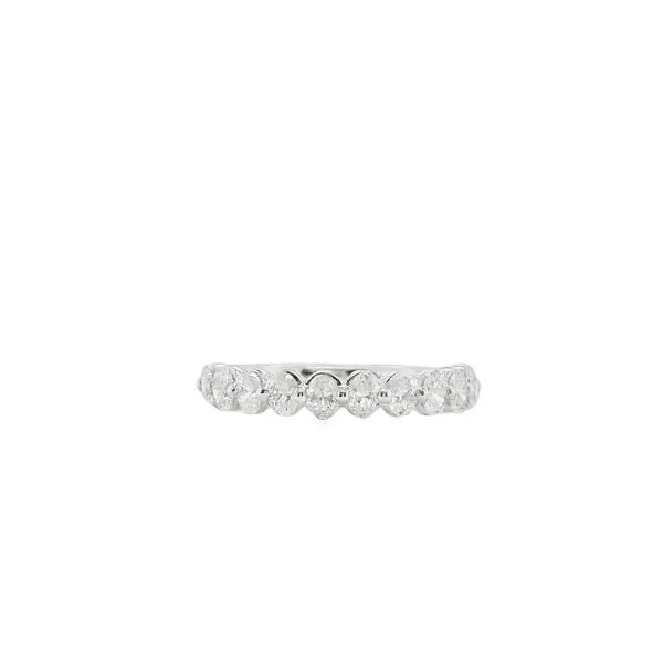 14Kt White Gold Single Prong Oval Band Lennon's W.B. Wilcox Jewelers New Hartford, NY
