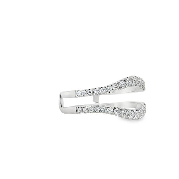 14K WG GRADUATED DIAMOND CURVED INSERT .58TW Image 3 Lennon's W.B. Wilcox Jewelers New Hartford, NY