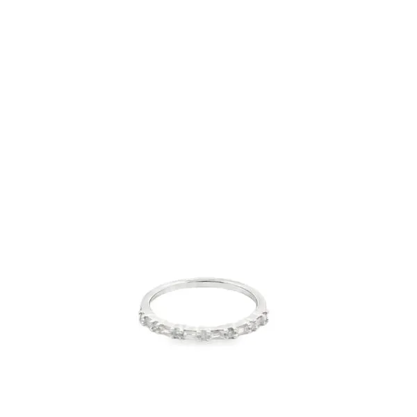 14K WG ALTERNATING BAGUETTE AND EMERALD CUT DIAMOND BAND  Lennon's W.B. Wilcox Jewelers New Hartford, NY