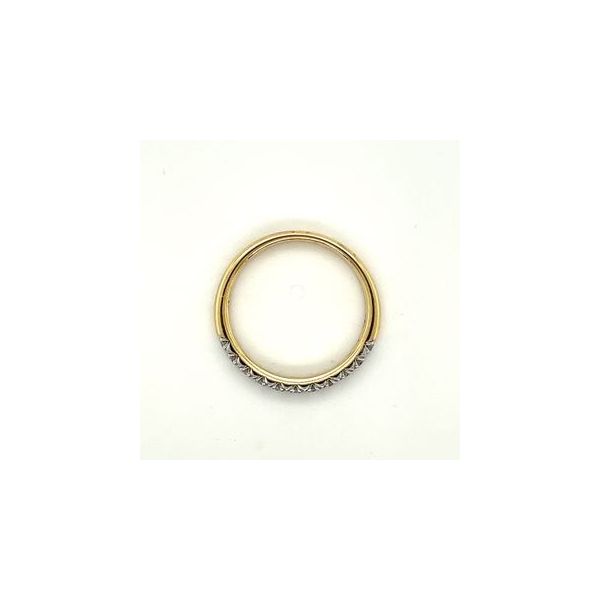 14KT YG 11 ROUND PRONG SET DIAMOND BAND - .33CTTW Image 4 Lennon's W.B. Wilcox Jewelers New Hartford, NY