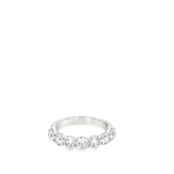 White 14 Karat Wedding Band With 7 1.85Tw Round Diamonds Lennon's W.B. Wilcox Jewelers New Hartford, NY
