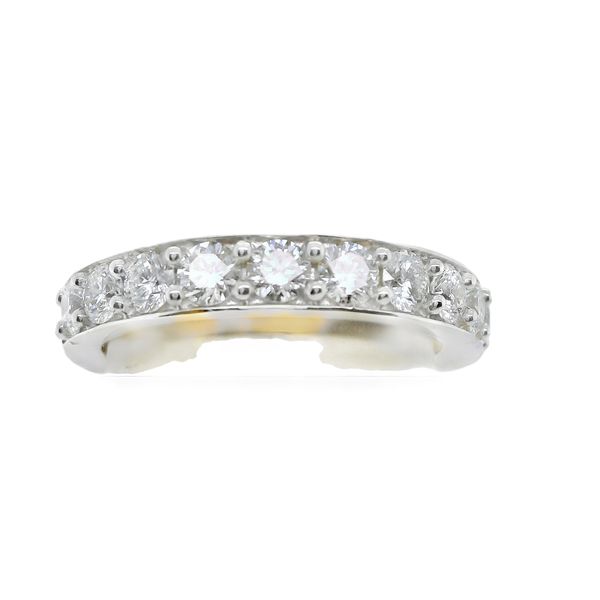 LADIES 14K WHITE GOLD DIAMOND BAND 10 RBC = 1.00 CTTW Lennon's W.B. Wilcox Jewelers New Hartford, NY
