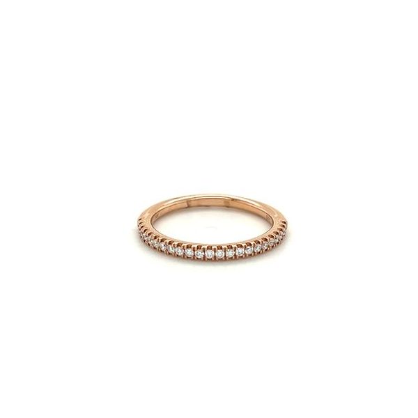 14KT ROSE GOLD BAND CONTAINING ROUND PRONG SET DIAMONDS .20CTTW  G/VS2 Lennon's W.B. Wilcox Jewelers New Hartford, NY