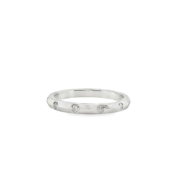 14K WHITE GOLD DIAMOND BAND  .05CTTW Lennon's W.B. Wilcox Jewelers New Hartford, NY