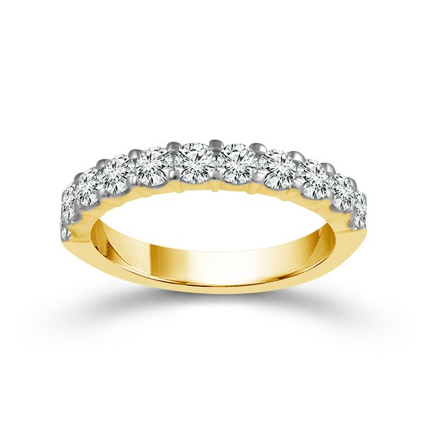 14KT YG 11 ROUND PRONG SET DIAMOND BAND .10CTTW Lennon's W.B. Wilcox Jewelers New Hartford, NY