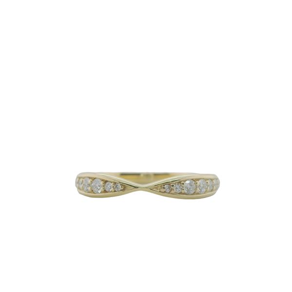 14K YG DIAMOND BAND .20CTTW PINCHED CENTER Lennon's W.B. Wilcox Jewelers New Hartford, NY