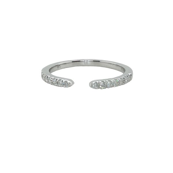 14K WG SPLIT WEDDING BAND WITH 14 LAB GROWN DIAMONDS .17 CTTW Lennon's W.B. Wilcox Jewelers New Hartford, NY