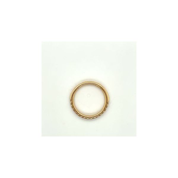 14KT YG WEDDING BAND CONTAINING ROUND PRONG SET DIAMONDS .43CTTW G/VS2 Image 3 Lennon's W.B. Wilcox Jewelers New Hartford, NY