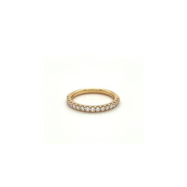 14KT YG WEDDING BAND CONTAINING ROUND PRONG SET DIAMONDS .43CTTW G/VS2 Lennon's W.B. Wilcox Jewelers New Hartford, NY